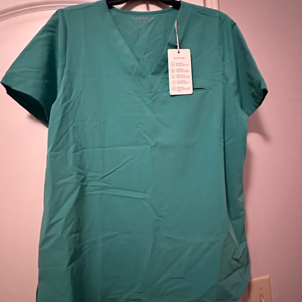 Mandala surgical green scrub set